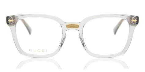 gg01840 gucci glasses|Gucci Rectangular Eyeglasses GG0184O 005 Transparent Gray .